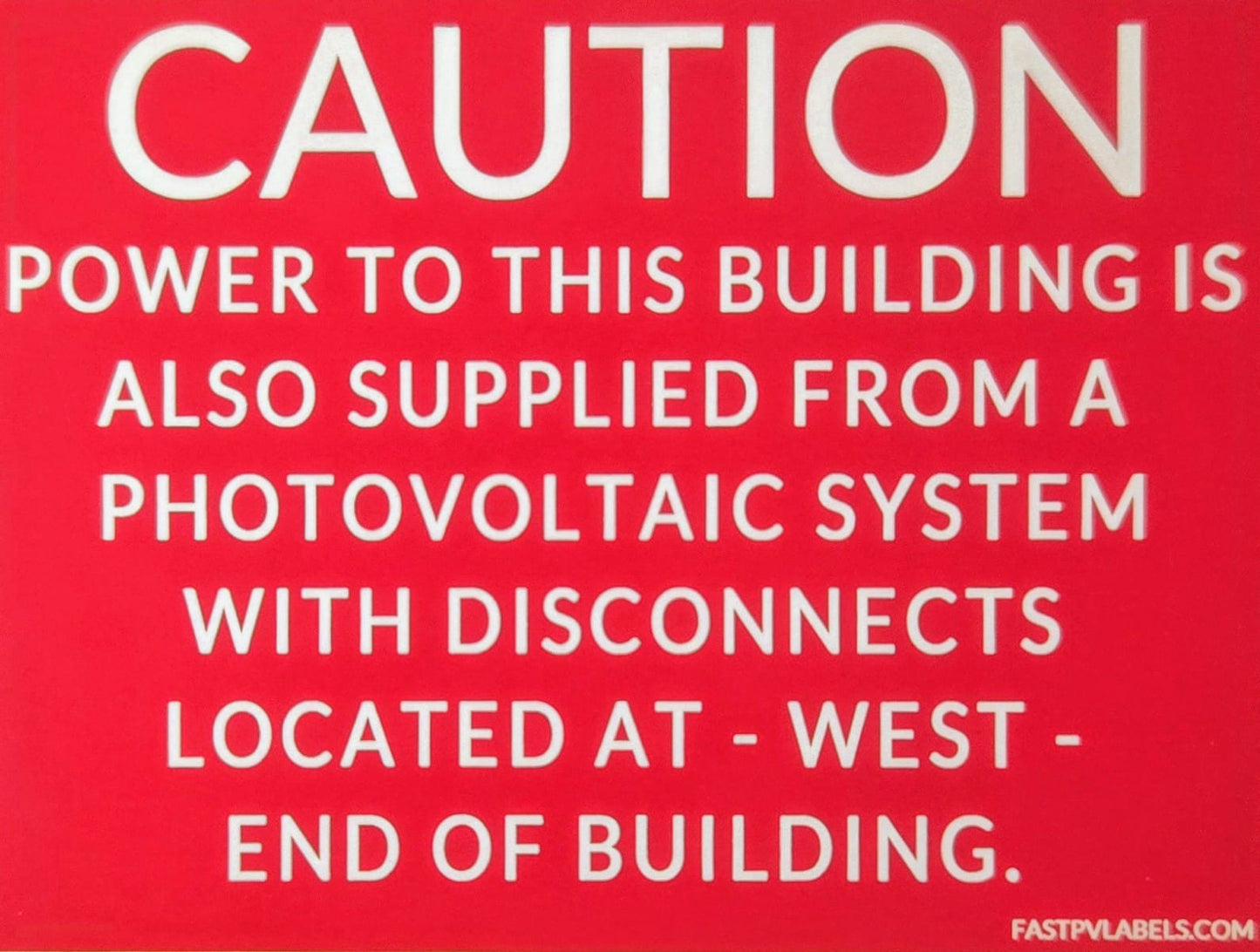 Disconnect Location (North, South, East, West)